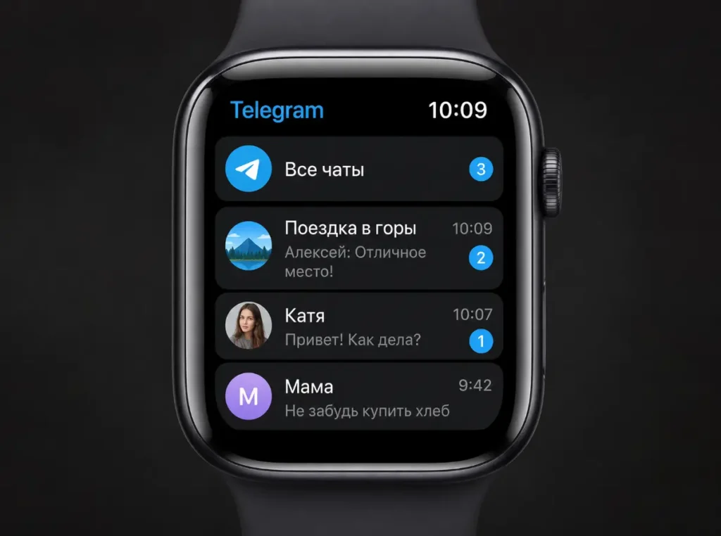Telegram возвращается на Apple Watch: всё о новой бета-версии
